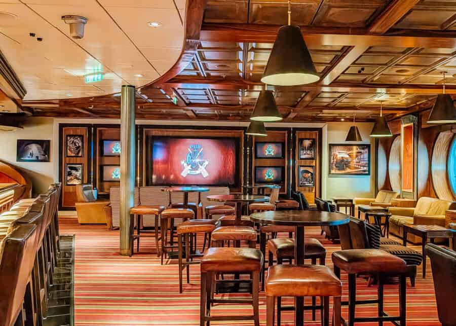 Dining area with displays